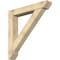 Ekena Millwork Traditional Slat Rough Sawn Bracket w/ Offset Brace, Douglas Fir, 8"W x 48"D x 48"H BKT0806X48X48TRA06RDF - alternate 1